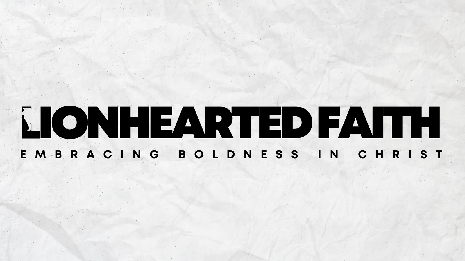 Lionhearted Faith ministry identity graphic
